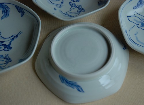 陶器_六角取皿_