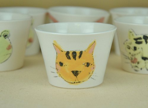 陶器_こども動物デザートカップ_