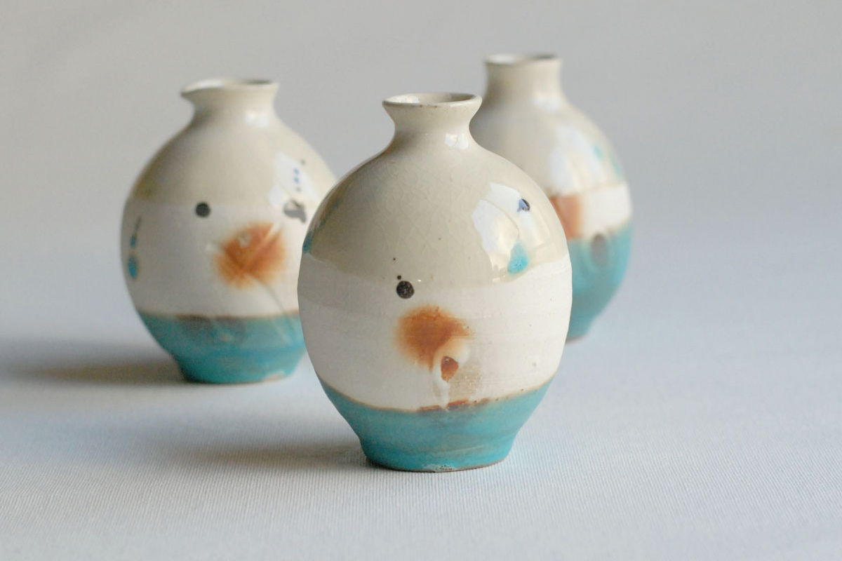 陶器_トルコ青酒器_